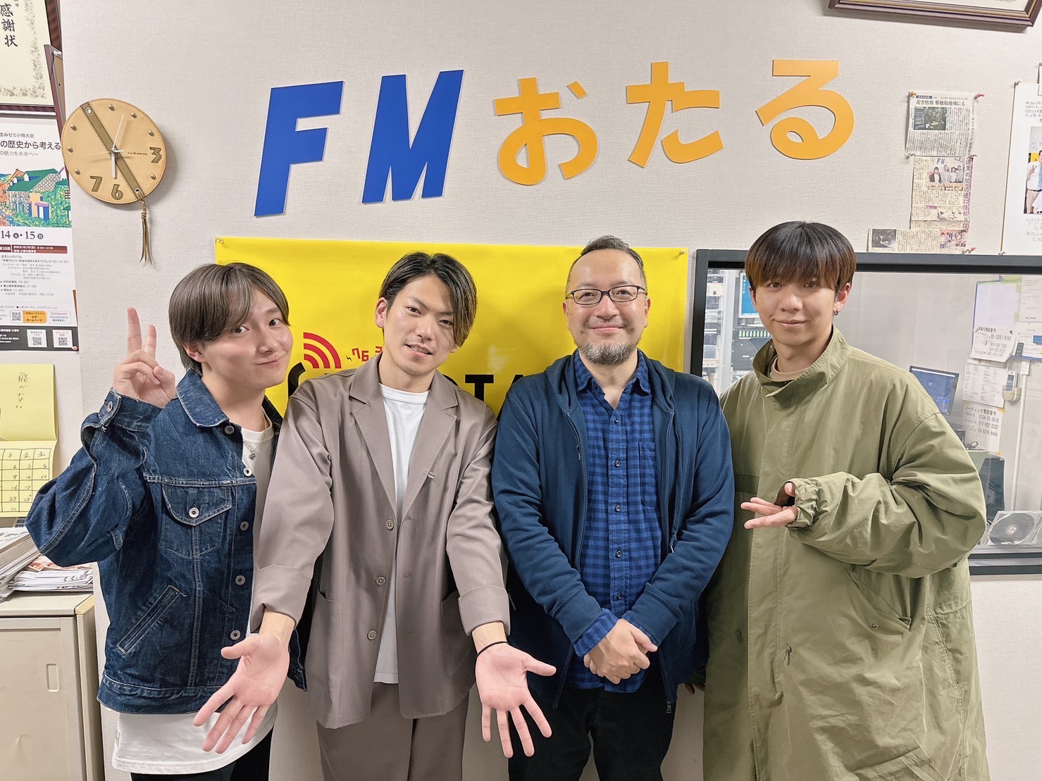 ホワエクの坂口侑也さん・三浦拓也さん、津軽三味線奏者の忍弥さん